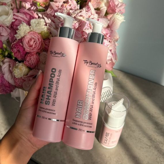Кондиціонер для волосся з АНА та ВНА кислотами Top Beauty 250 мл | Зображення 1