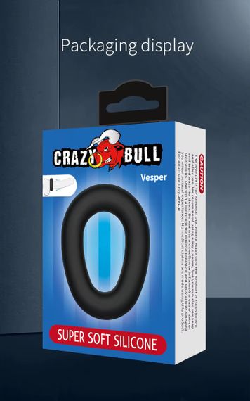 Ерекційне кільце Crazy Bull - Vesper Silicone Cock Ring, BI-210243 Sex Aura | Зображення 5