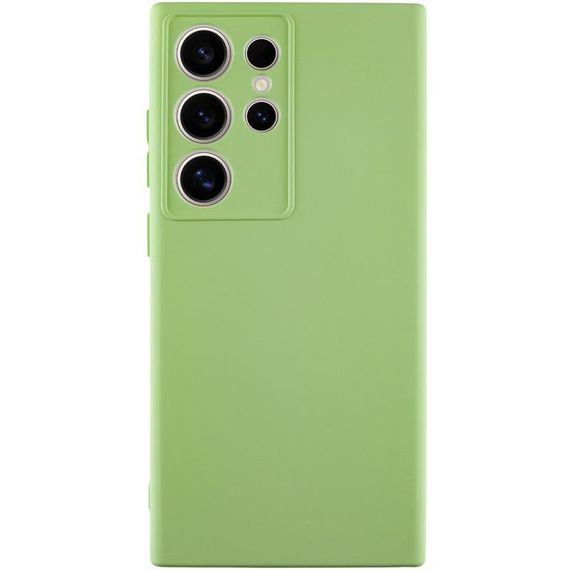 Чохол TPU GETMAN Liquid Silk Full Camera для Samsung Galaxy S24 Ultra Зелений / Pistachio