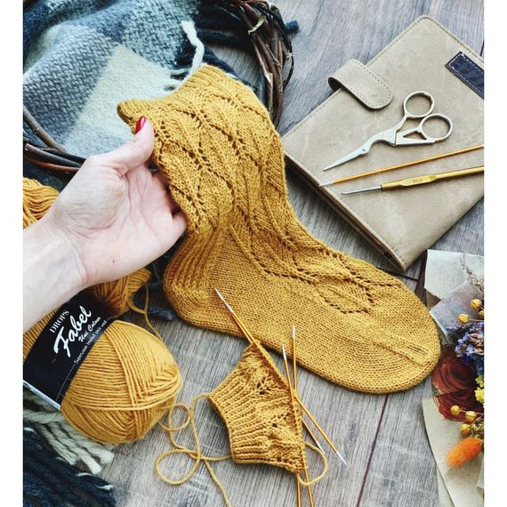 Drops Fabel - Uni print, 111 mustard | Зображення 1