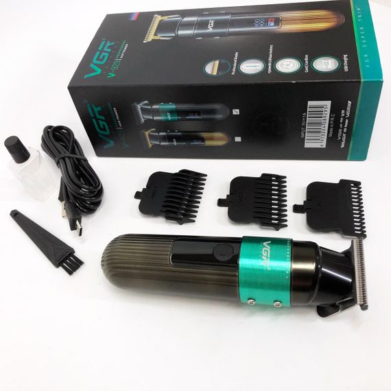 Тример VGR V-929 GREEN, 3 насадки, LED display (45690-V-929 GREEN_407) | Зображення 2