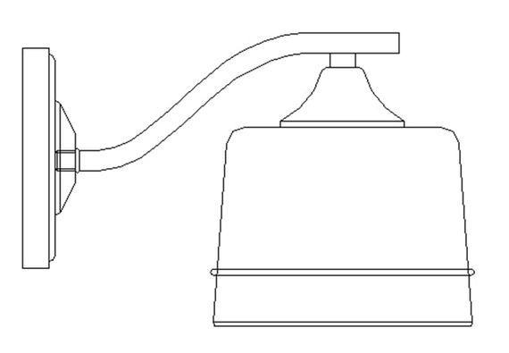 Бра в спальню LK-730W/1 E27 BK+FG