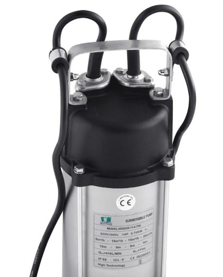 Дренажно-фекальний насос Pumpman WQD25-11-0.75S Нmax 11 м Qmax 20 куб.м 750 Вт (CV029768) | Зображення 4