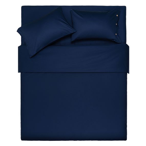 Простирадло ARDESTO на резинці Mix&amp;Match, 180x200+30см, 100% бавовна, сатин, синій (ART1820FSN) | Зображення 6