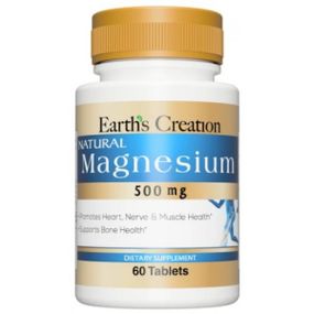 Магній Earth‘s Creation Magnesium 500 mg 60 tabs