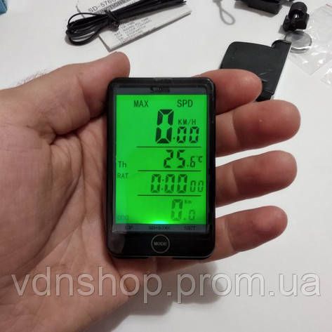 Хороший велокомпьютер SD-576C, Беспроводной велокомпьютер для велосипеда Безпроводной RG-72 | Зображення 6