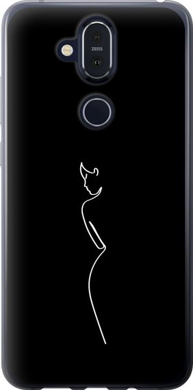 Чехол на Nokia 8.1 Силуэт1 "4590u-1620-17620"