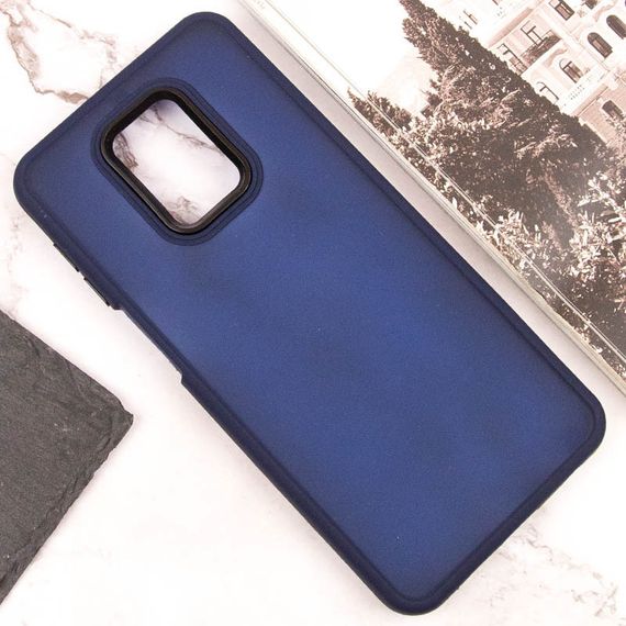 Чохол TPU+PC Lyon Frosted для Xiaomi Redmi Note 9s / Note 9 Pro / Note 9 Pro Max Navy Blue | Зображення 3