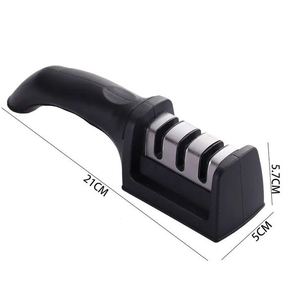 Ножеточка Точилка Ручна для ножів SHARPENER | Ножеточка механічна | Точило для ножів і ножиць | Зображення 4