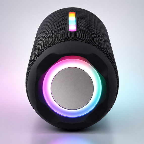 Портативна Bluetooth колонка JC-500 10 Вт з RGB LED підсвічуванням, акумуляторна бездротова міні-колонка | Зображення 4