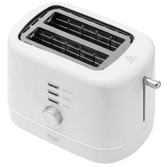 Тостер Adler AD 3224 white 850 Вт білий | Зображення 6