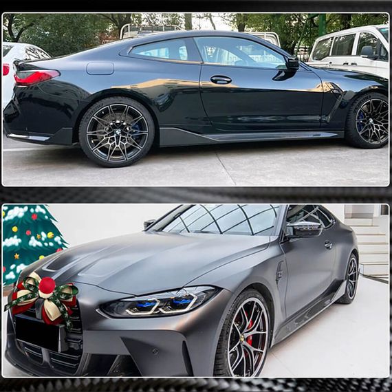 Накладки на пороги V2 (для G82/G83, Карбон) для BMW 4 серия G22/23/26 2020- гг | Зображення 4