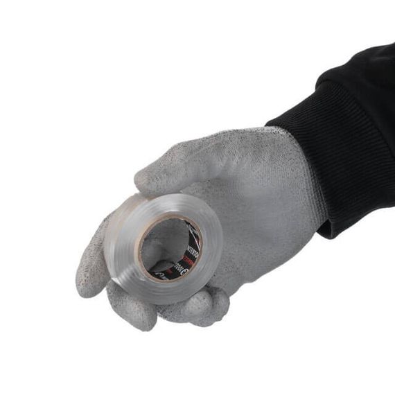 Стрічка клейка двостороння DOUBLE FIX 1 м, 15*2 мм, прозора, акрил, STORM INTERTOOL KT-0826 | Зображення 2