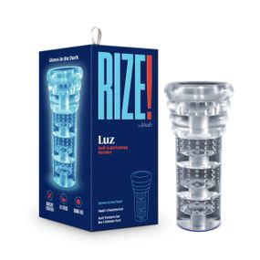 Мастурбатор Blush Rize – Luz Glow in the Dark Masturbator – Clear, всмоктування, світиться в темряві Sex Aura