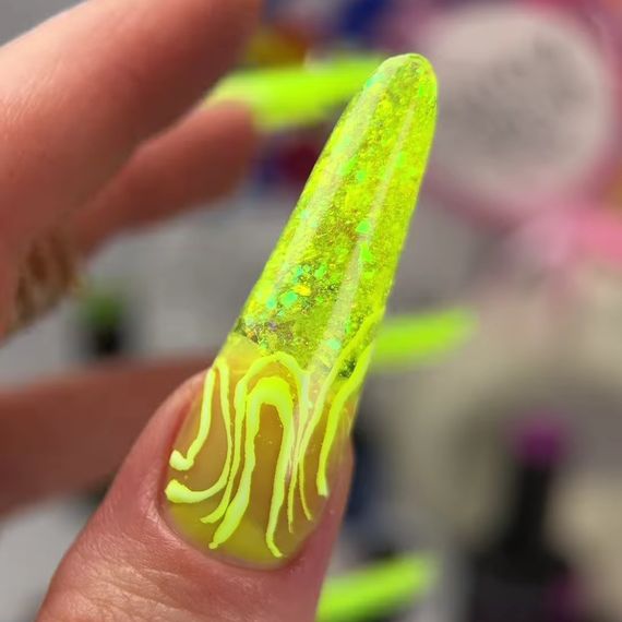 Витражный топ Crooz Lolipop Top №4 (неоновий лимонний) 8мл | Зображення 1