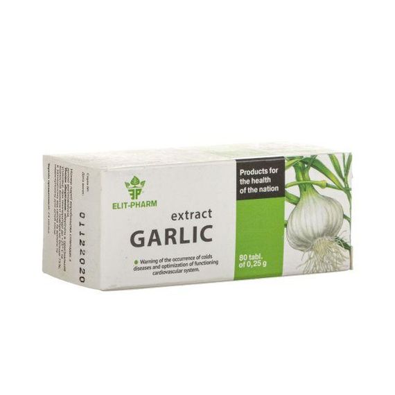 Екстракт часнику таблетки 0,25гр. №80