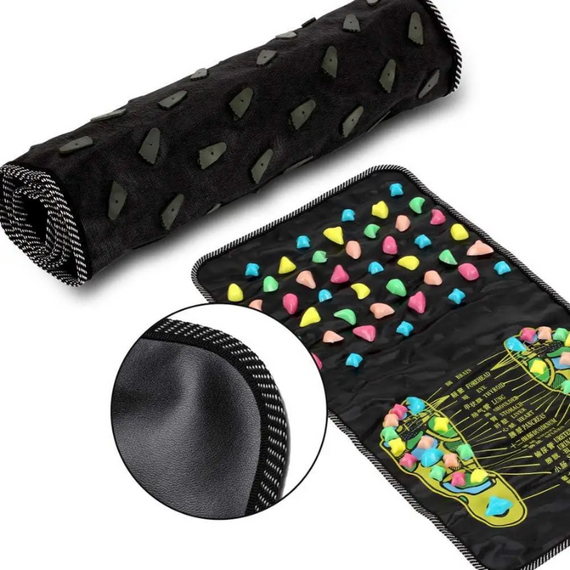 Масажний килимок для ніг із камінням 70 х 35 см, ортопедична доріжка для ніг і спини | Зображення 3