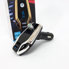 Автомобильный Fm модулятор Bluetooth FM X8 plus, Фм модулятор с флешкой от прикуривателя