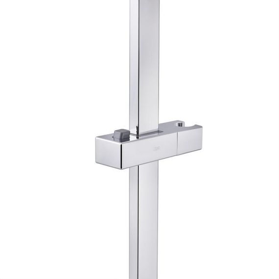Душевая стойка с держателем универсальная Qtap Lepit 705 мм прямоугольная QTLEP82103NC Chrome | Зображення 2