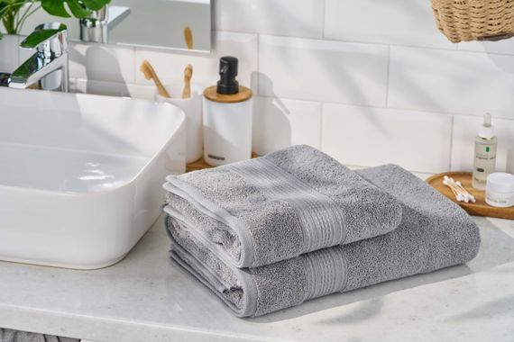 Рушник махровий Ardesto SuperSoft, 50х90см, 100% бавовна, сірий (ART2250SLP) | Зображення 2