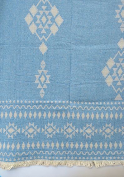 Муслінове покривало Kayra 210x250 см MP2, Блакитне | Зображення 5