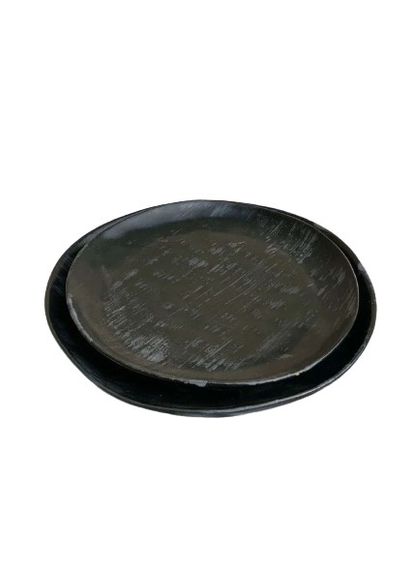 Тарелка десертная Декор Керамика Total graphite plus ТГП-210 21 см