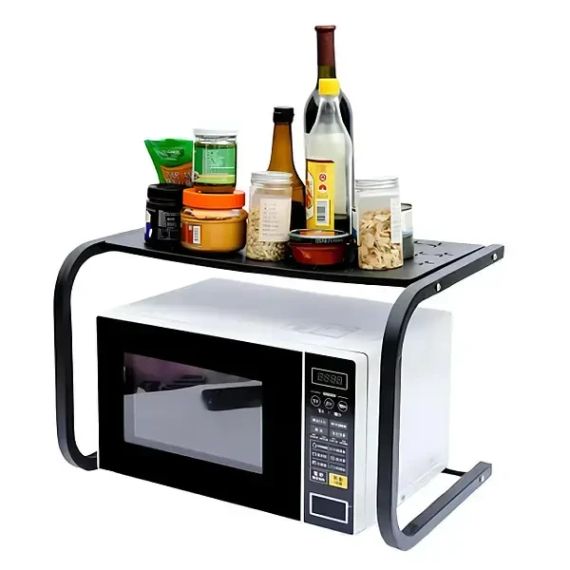Полочка для микроволновки 53х32х32см / Подставка для микроволновки / Настольная полка органайзер