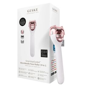Електронний ролер для обличчя з мікроголками GESKE MicroNeedle Face Roller 9в1 gray, Бронзовий