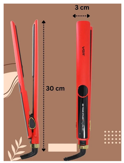 Щипцы для волос VGR V-518 с LED-дисплеем ∙ Выпрямитель VGR V-51 с турмалиновыми пластинами | Зображення 1
