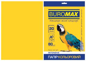 Бумага двухсторонняя INTENSIVE жёлтая, 20 л., А4, 80 г/м² BM.2721320-08 BUROMAX (4823078961860)