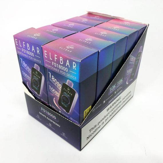 ELF BAR FS18000 смак Виноград Малина (Grape Raspberry) | Зображення 1