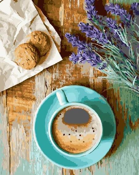Лавандовий ранок з кавою