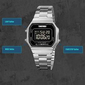 Хороші чоловічі годинники фірма SKMEI, Хороші наручні годинники чоловічі Нові командирські QO-93