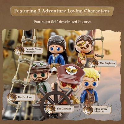 Конструктор Pantasy Original Дирижабль Steampunk (85021) | Зображення 3