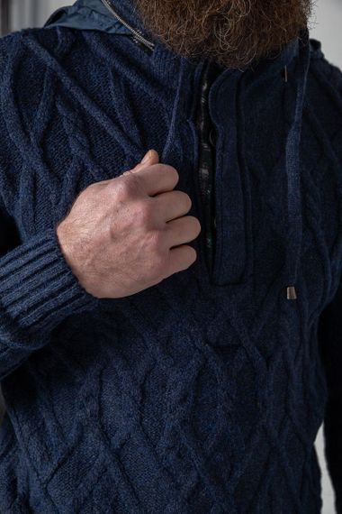 Светр чоловічий, колір синій, 214R10314 | Зображення 4