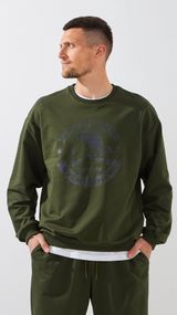 Світшот з принтом чоловічий LAWA P-MB02370 M Оливковий shop (2000999563126)