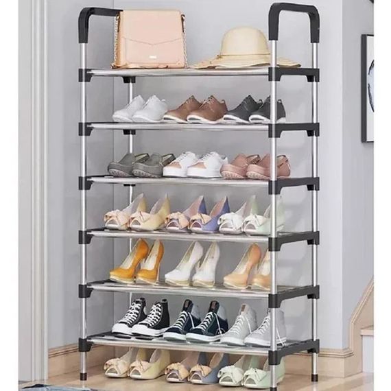 Полка для обуви KAR197 New Shoe Rack • Напольный стеллаж для обуви KAR197 New Shoe Rack на 6 ярусов 56 × 28 × 113 см для прихожей | Зображення 3