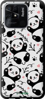 Чохол на Xiaomi Redmi 10C Панди "4318b-2591-2448"