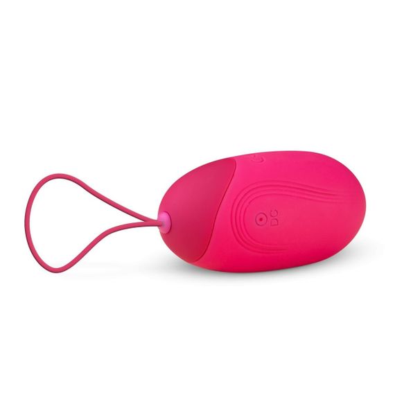 Віброяйце XL вібратор з пультом Easytoys ET836PNK — силіконове, рожеве, 10 режимів, водостійке, 8 × 3,8 см | Зображення 2