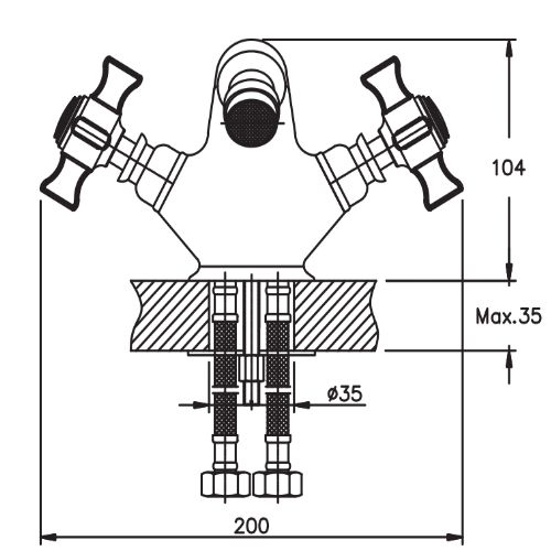 Змішувач для біде Haiba ZEON 162 (HB0426) | Зображення 1