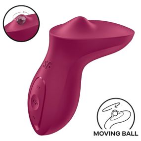 Вибратор для клитора с жемчужной стимуляцией Satisfyer Exciterrr Berry, 2 независимых мотора Sex Aura