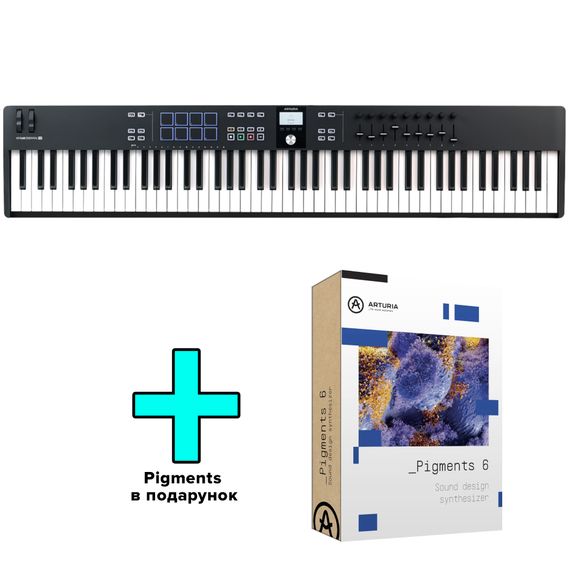 MIDI-клавіатура Arturia KeyLab Essential 88 mk3 (Black) + Arturia Pigments