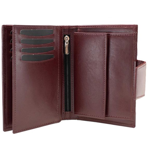 Гаманець жіночий шкіряний Semi Line RFID Dark Red (P8261-2) | Зображення 1