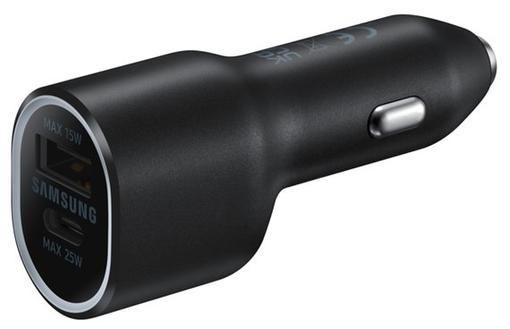 Автомобільний зарядний пристрій Samsung EP-L4020NBEGRU 40W Super Fast Dual Charger (Black)