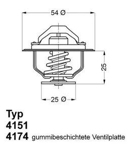 Термостат FIAT, RENAULT , WAHLER (417479D)