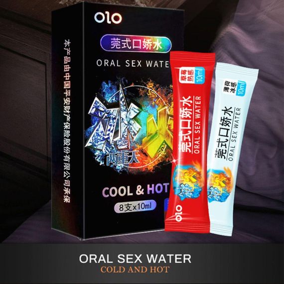 Саше смазки для орального секса OLO тепло/холод, на водной основе (цена за 8 шт. в упаковке) sexstyle | Зображення 4