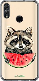 Чохол на Huawei Honor 10 Lite Єнотик з кавуном "4605u-1618-2448"