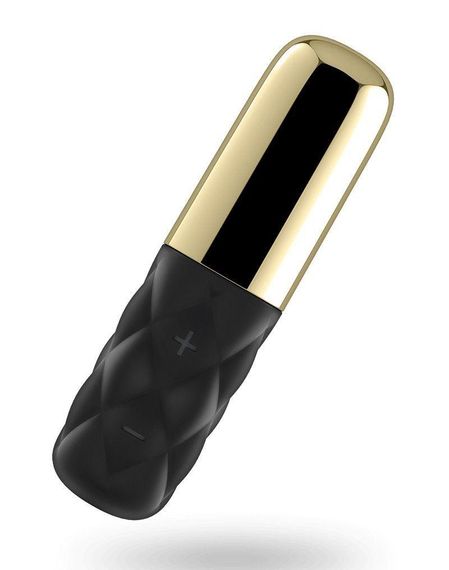 Мощный мини-вибратор Satisfyer Sparkling Darling Gold со съемным колпачком, 15 режимов работы sexstyle | Зображення 1