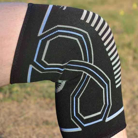 Наколінники спортивні Паверплей PP-4099 Knee Support Чорно/Сині S/M (пара) | Зображення 3