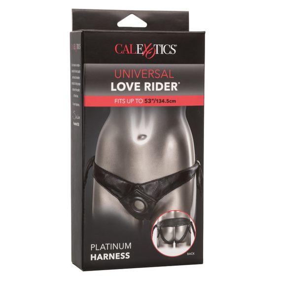 Трусики для страпона Universal Love Rider Platinum Harness, кожзам, черные Sex Aura | Зображення 2